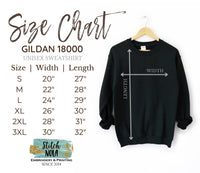 This Mama Wears Her Heart on Her Sleeve FAUX Sequins PRINTED Sweatshirt