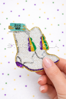 Mini Mardi Gras Sequin Patch