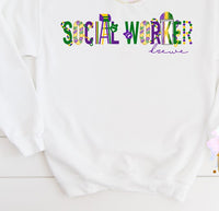 Krewe Mardi Gras Printed Tee or Sweatshirt