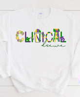 Krewe Mardi Gras Printed Tee or Sweatshirt