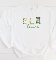 Krewe Mardi Gras Printed Tee or Sweatshirt