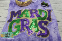 Mardi Gras Sequin Patch Sweatshirt