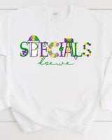 Krewe Mardi Gras Printed Tee or Sweatshirt