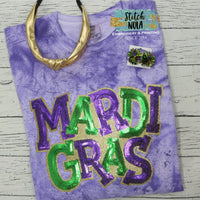 Mardi Gras Sequin Patch Sweatshirt