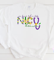 Krewe Mardi Gras Printed Tee or Sweatshirt