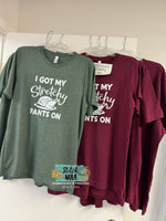 I Got My Stretchy Pants On Turkey Printed Tee