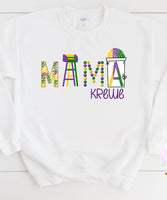 Krewe Mardi Gras Printed Tee or Sweatshirt