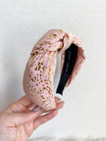 Pink and Gold Headband