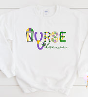 Krewe Mardi Gras Printed Tee or Sweatshirt