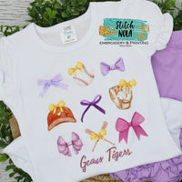 Coquette Tiger Baseball Printed Shirt