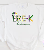 Krewe Mardi Gras Printed Tee or Sweatshirt