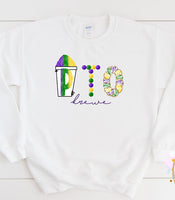 Krewe Mardi Gras Printed Tee or Sweatshirt