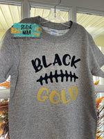 Black & Gold Printed Tee