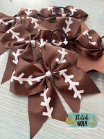 Football Bow with Knot