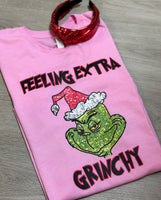 Feeling Extra Faux Sequins Printed Tee