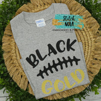 Black & Gold Printed Tee