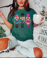 Nutcracker Trio Faux Sequins Printed Tee