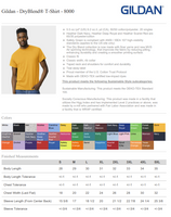 NES Gildan Dryblend T-Shirt Full Chest