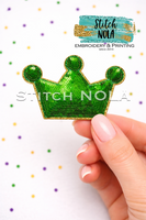 Mini Mardi Gras Sequin Patch