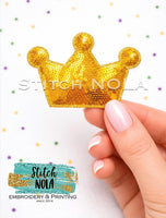 Mini Mardi Gras Sequin Patch