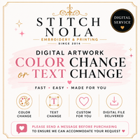 Digital Artwork Color Change | Text Change Service | PNG Editing | Custom Graphic Design Update | Design Modification | Digital Download