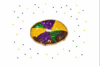 Mini Mardi Gras Sequin Patch