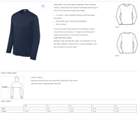 NES Sport-Tek Posicharge Competitor Long Sleeve Tee Left Chest