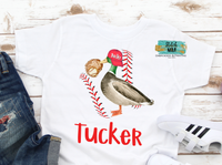Baller Baseball Duck Printed Tee