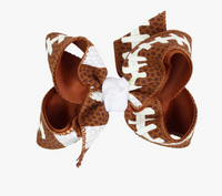 Layered Football Bows