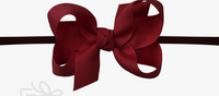 1/4" Pantyhose Headband W/Signature Grosgrain Bow 3.5" Large Bow