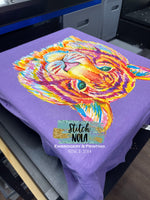 Colorful Tiger Printed Tee