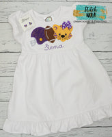 Personalized Boy or Girl Tiger Trio Applique Shirt
