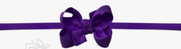 1/4" Pantyhose Headband W/Signature Grosgrain Bow 3.5" Large Bow