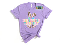 Leopard Bunny Custom Text Graphic Tee or Sweatshirt