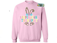 Leopard Bunny Custom Text Graphic Tee or Sweatshirt