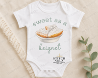 Sweet as a Beignet PNG | Digital Download | Babies First