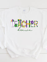 Krewe Mardi Gras Printed Tee or Sweatshirt