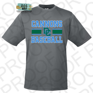 Destrehan Cannons Baseball Unisex Gray Shirt