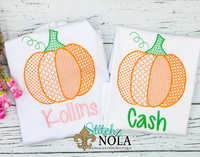 Personalized Motif Pumpkin Sketch Shirt