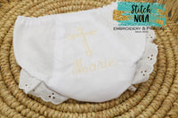 Personalized Bloomers ,Personalized Diaper Cover, Embroidered Bloomers, Newborn, Layette