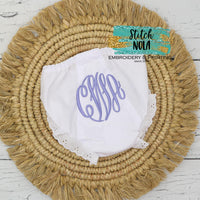 Personalized Bloomers ,Personalized Diaper Cover, Embroidered Bloomers, Newborn, Layette