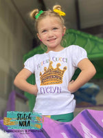 Future Queen Kids Printed Shirt, FAUX GLITTER this is A PRINT not real glitter