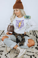 Tigers with Lightning Bolt Printed Sweatshirt
