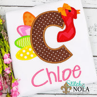 Personalized Turkey Alpha Applique Shirt