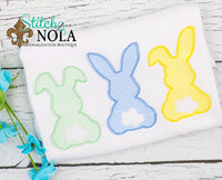 Personalized Easter Bunny Trio Sketch Shirt