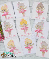 Personalized Dancing Ballerina Sketch Shirt