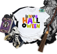 Adult Happy Halloween Printed Tee