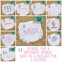 Personalized Bloomers ,Personalized Diaper Cover, Embroidered Bloomers, Newborn, Layette
