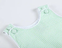 Classic Green Gingham Baby Bubble Romper