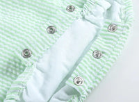 Classic Green Gingham Baby Bubble Romper